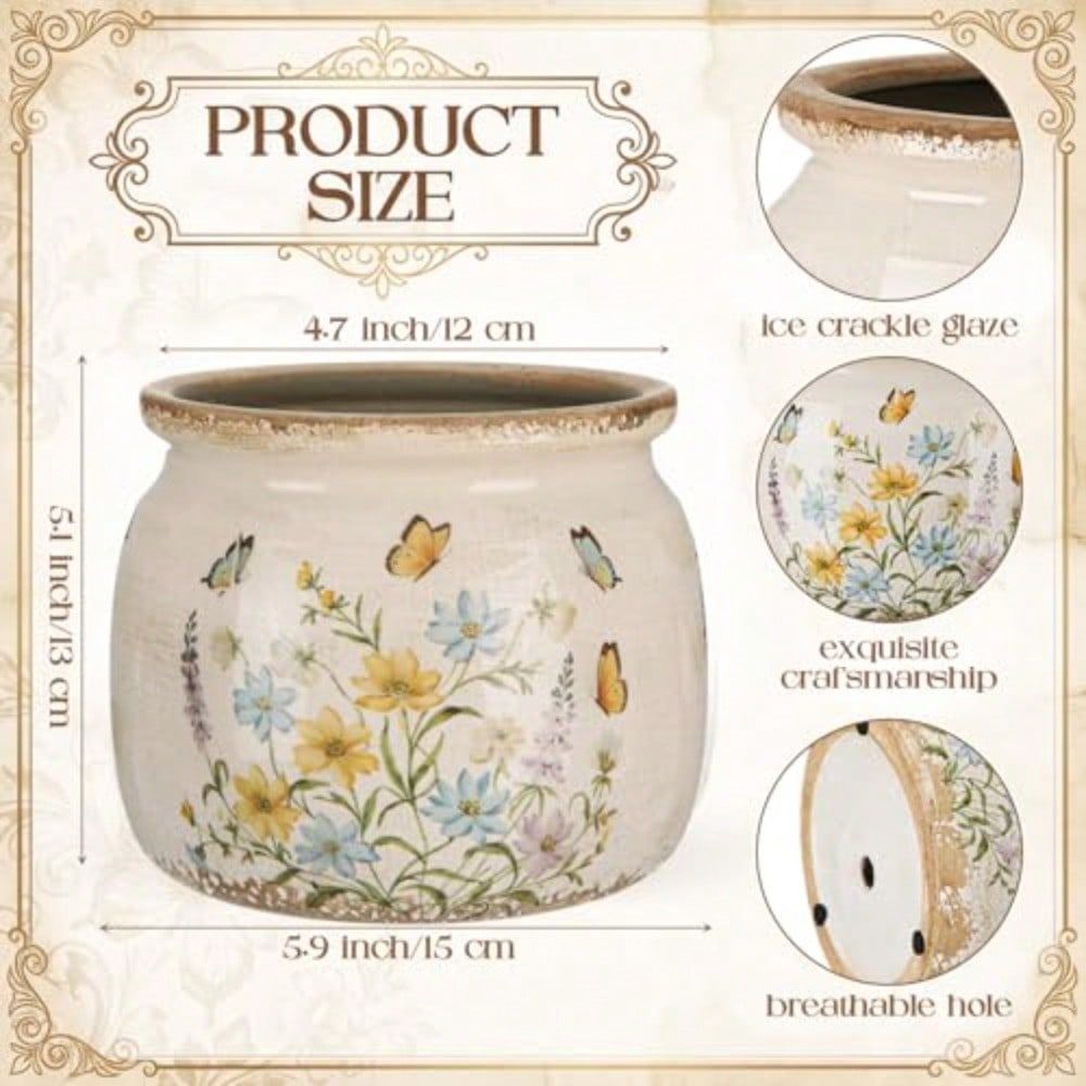 Large Ceramic Planter With Pat – Home Office Depot Bewertung und Preis