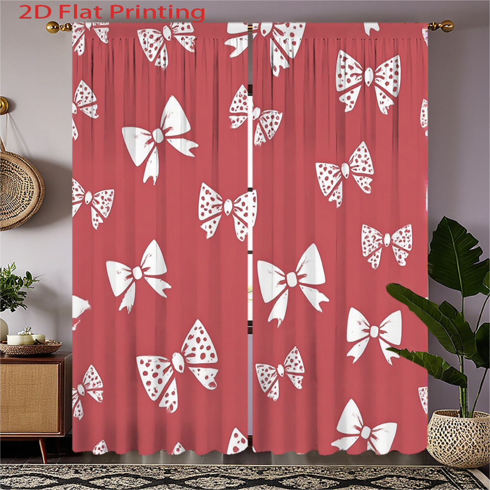 2pcs, 2D Flat Printing Curtain – Home Office Of Amazon Bewertung und Preis