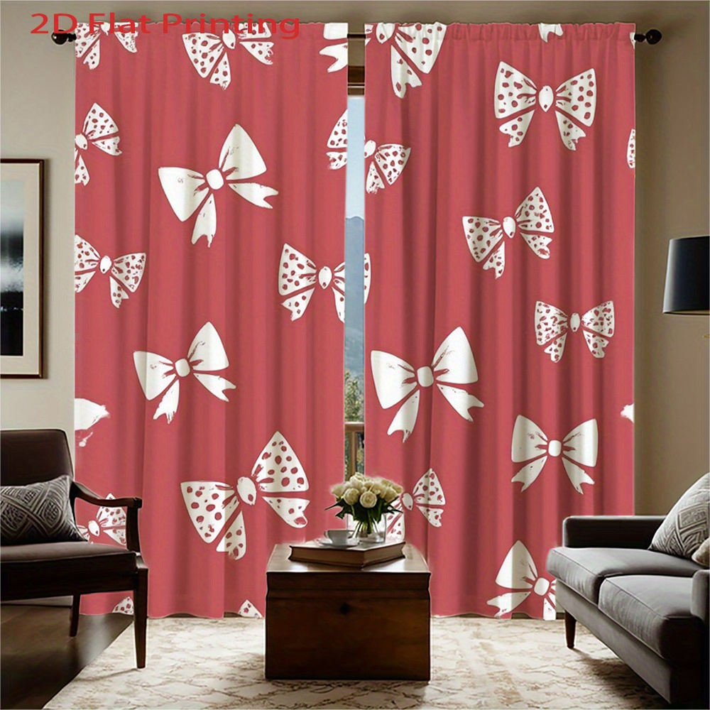 2pcs, 2D Flat Printing Curtain – Home Office Of Amazon Bewertung und Preis