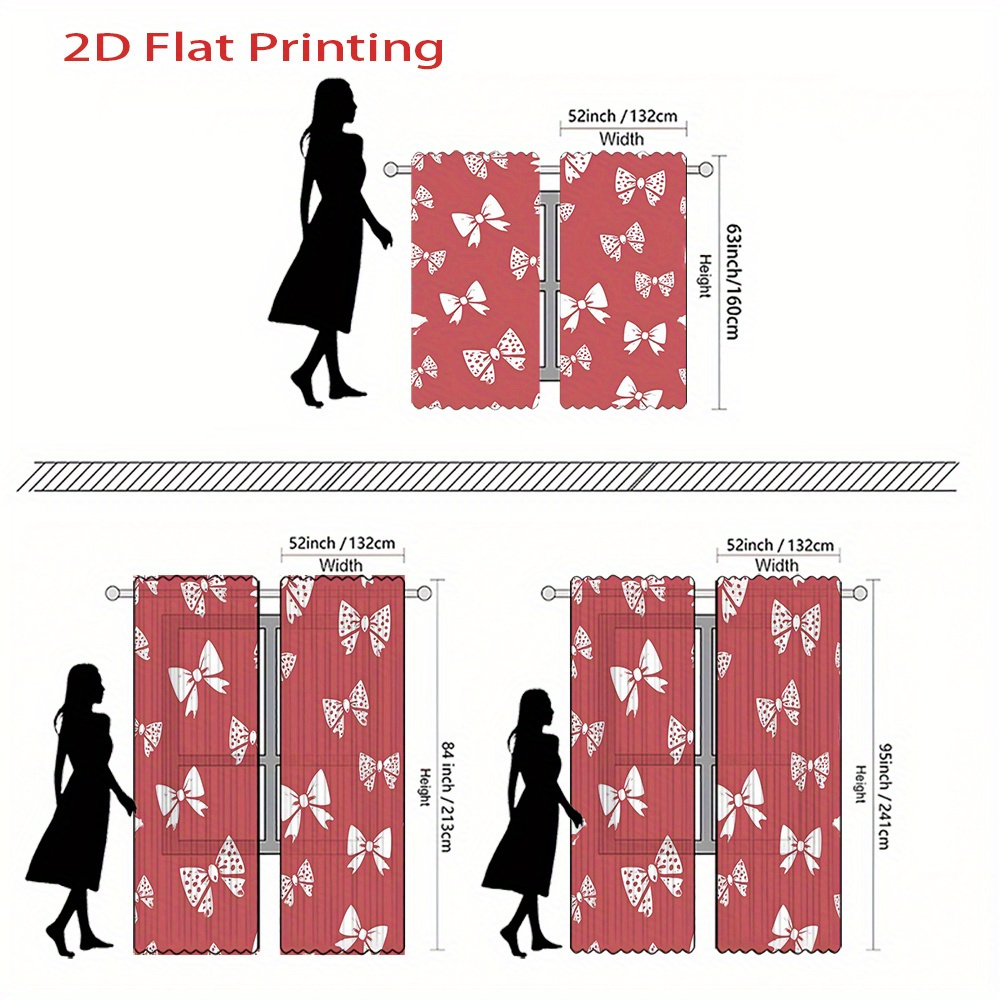 2pcs, 2D Flat Printing Curtain – Home Office Of Amazon Bewertung und Preis