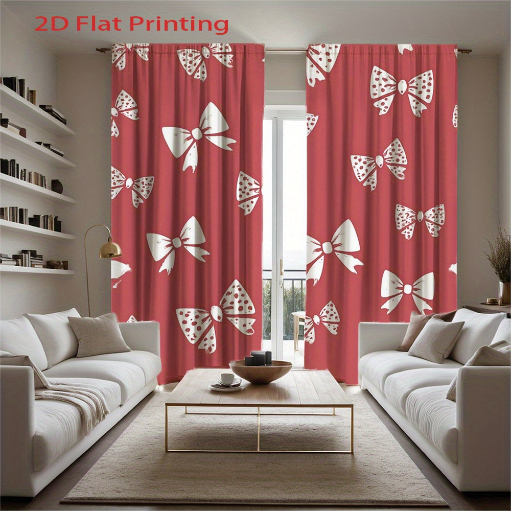 2pcs, 2D Flat Printing Curtain – Home Office Of Amazon Bewertung und Preis