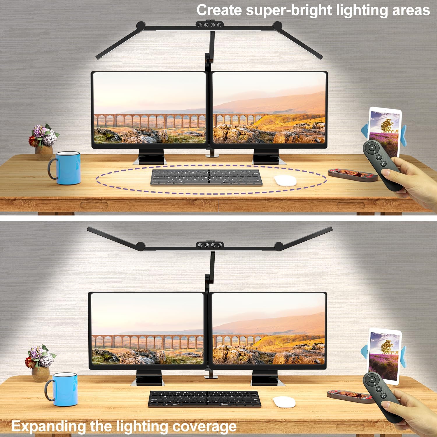 24W LED Desk Lamp with Clamp,  – Home Office Desks Bewertung und Preis