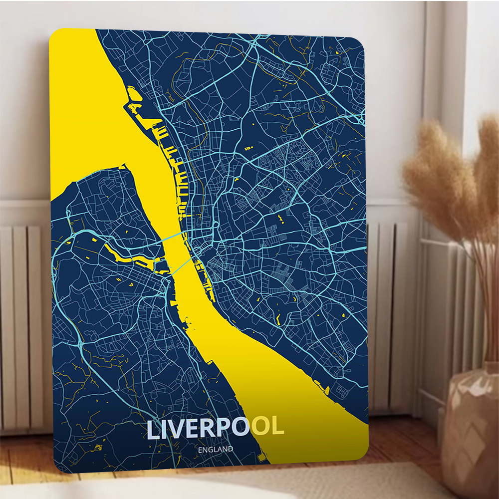 Liverpool England City Map Met – Home Office England Bewertung und Preis