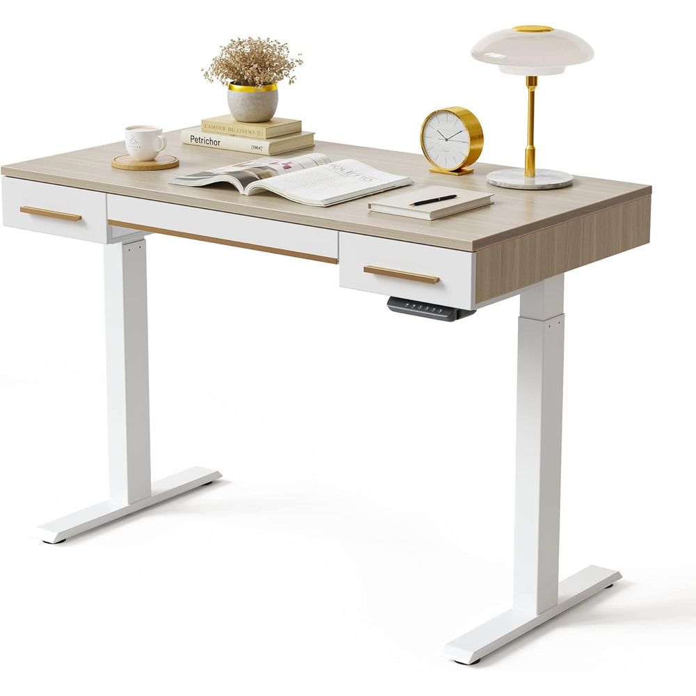 Electric Standing Desk, 3 Draw – Home Office Desks Bewertung und Preis
