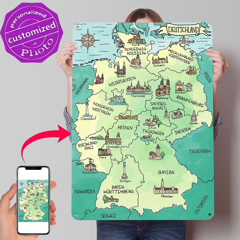 Aquarell Deutschland Karte Per – Home Office Deutschland Bewertung und Preis