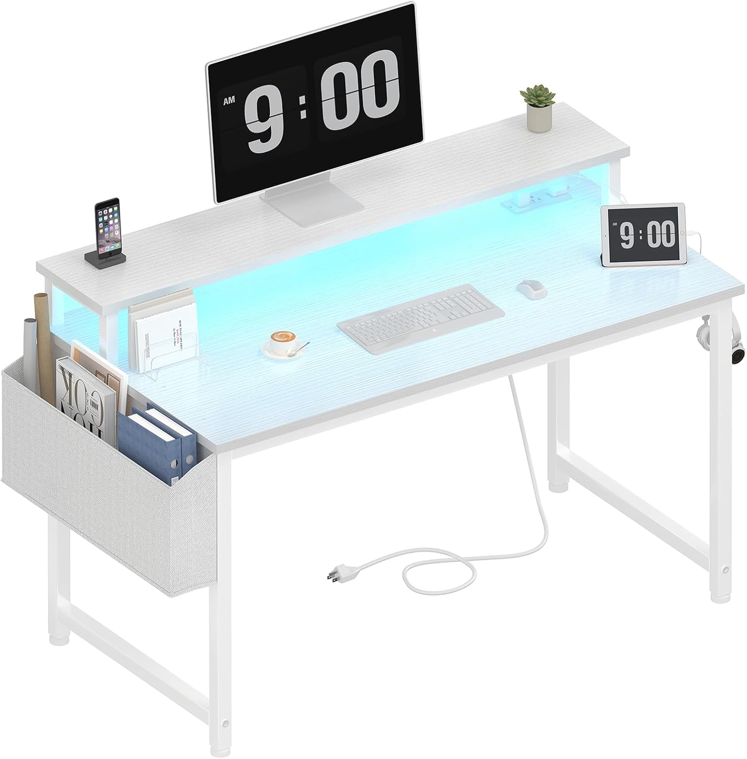 40 Inch Computer Desk with LED – Home Office Desks Bewertung und Preis