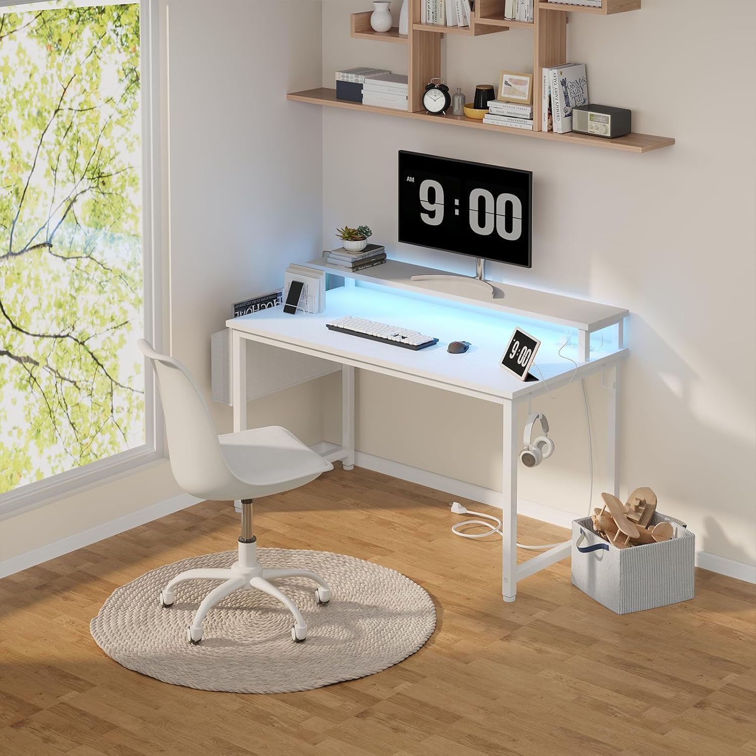 40 Inch Computer Desk with LED – Home Office Desks Bewertung und Preis