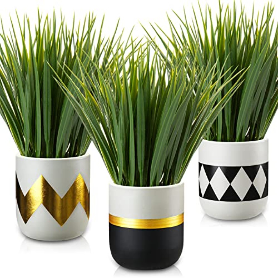 Small Faux Plant Decor 3Pcs Fa – Home Office Depot Bewertung und Preis